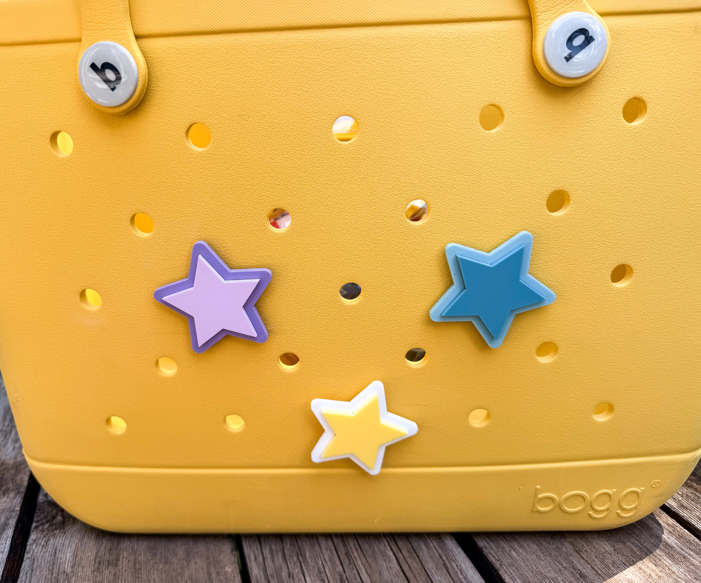 Bogg Bag Flower, Star and Ice Cream Charms