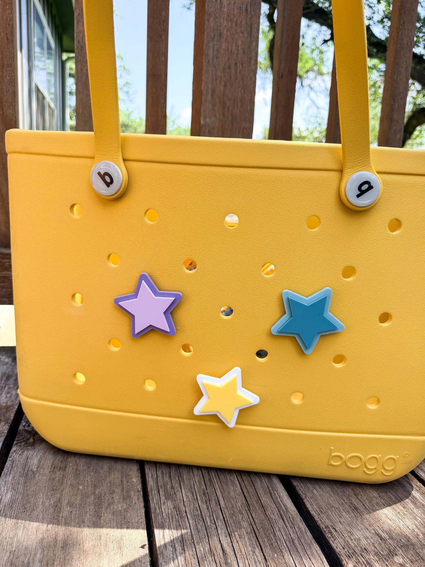 Bogg Bag Flower, Star and Ice Cream Charms