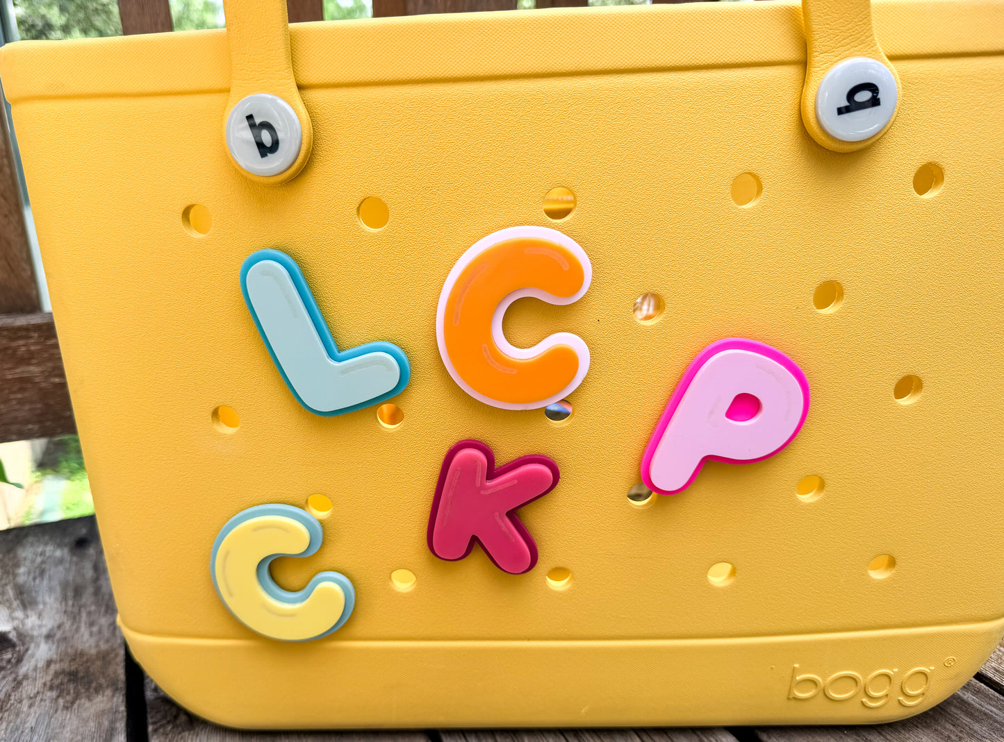 Initial Bogg Bag Charms