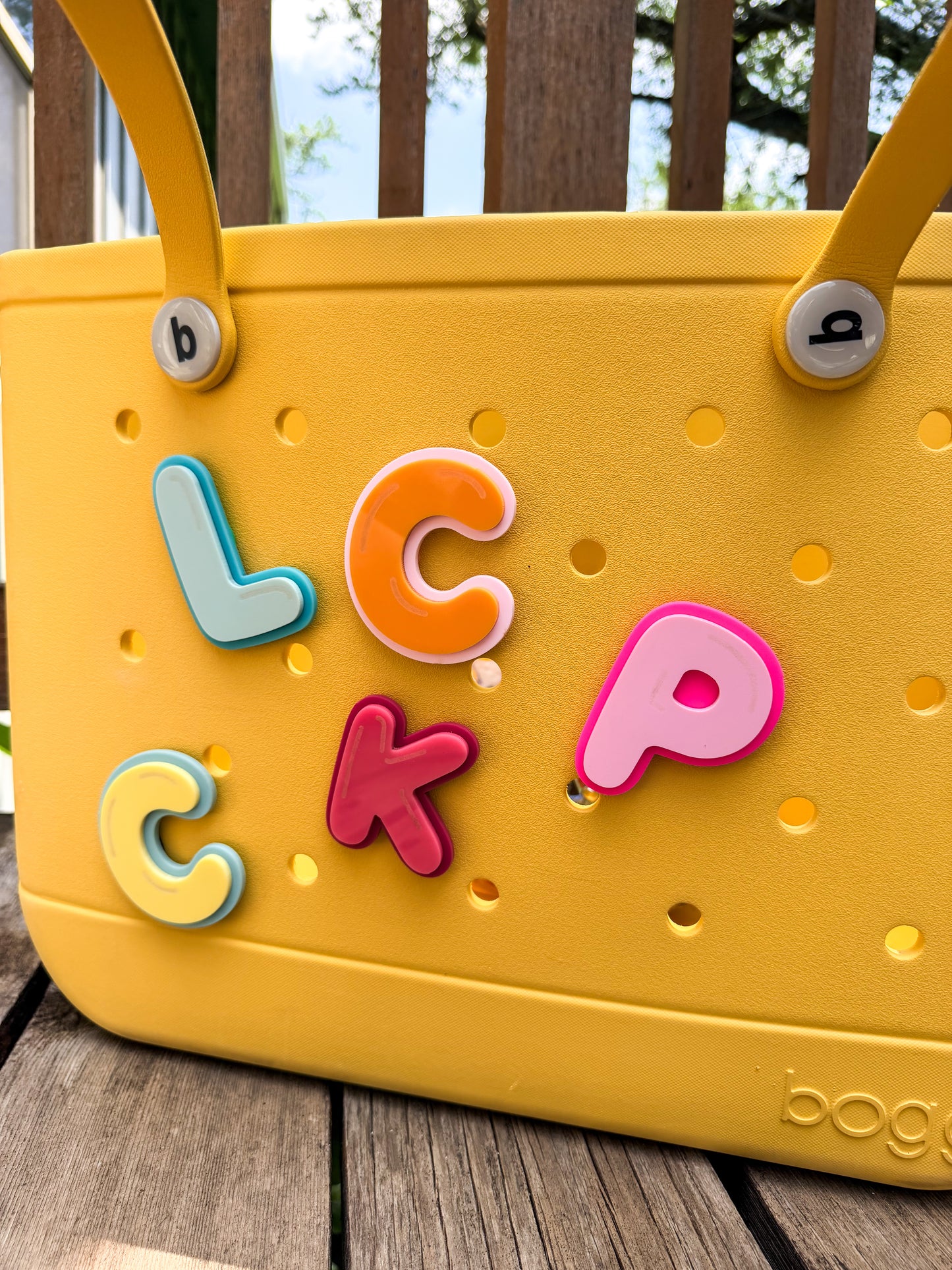 Initial Bogg Bag Charms