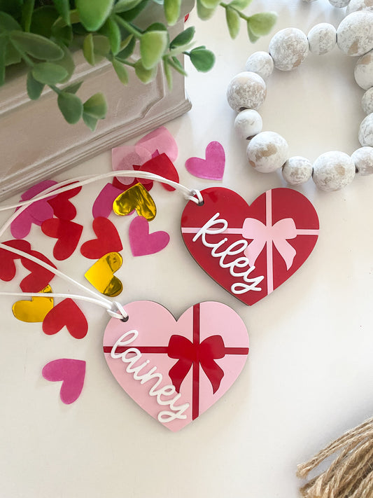 Valentine's Day Chocolate Heart Box Tag