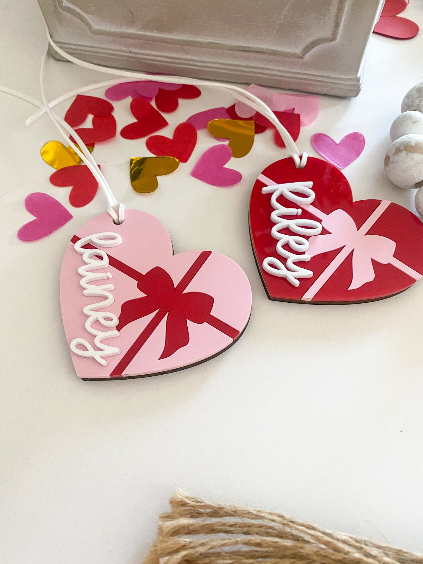 Valentine's Day Chocolate Heart Box Tag