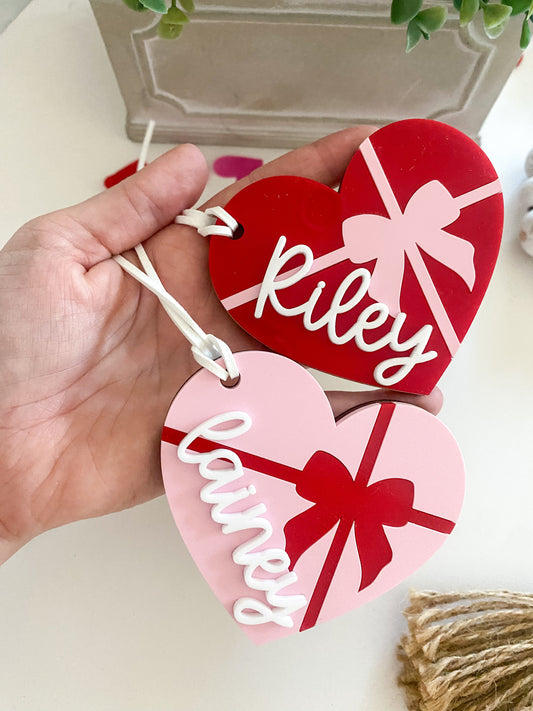 Valentine's Day Chocolate Heart Box Tag