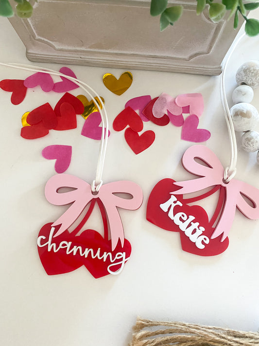 Valentine's Day Cherry Hearts Tag