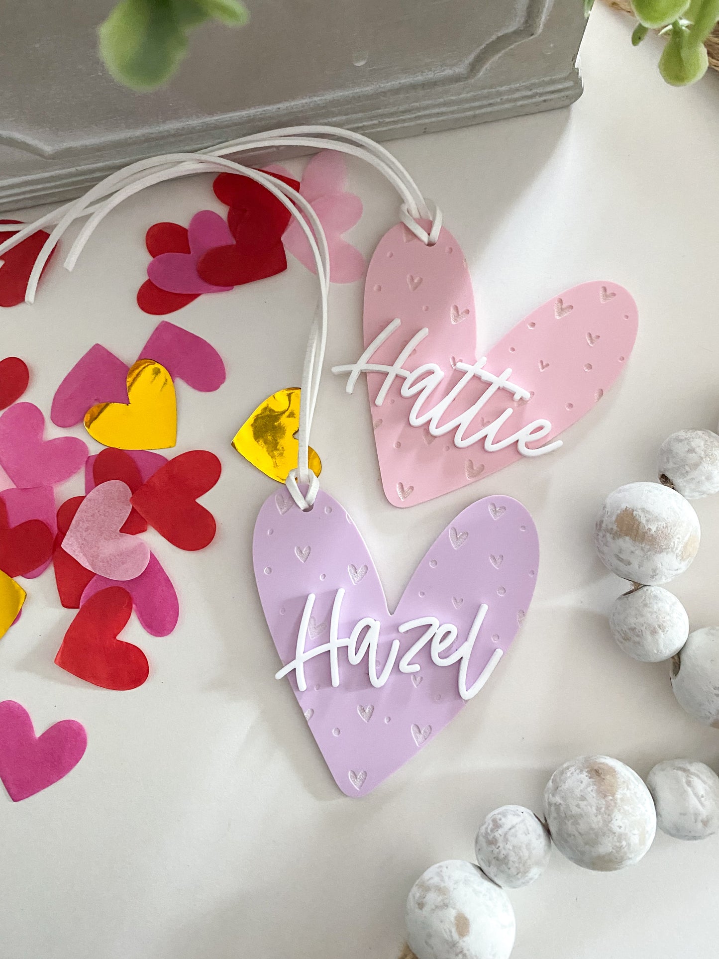 Valentine's Day Heart Engraved Tag