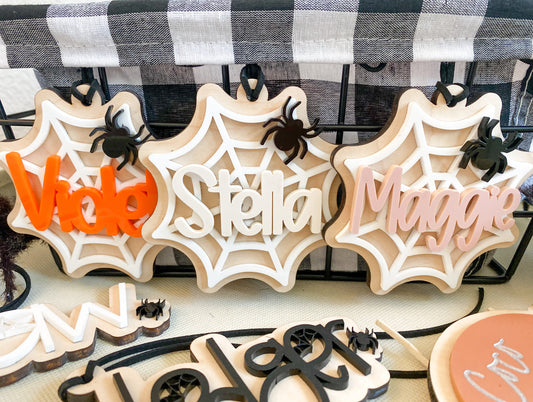 Halloween Spider Tag