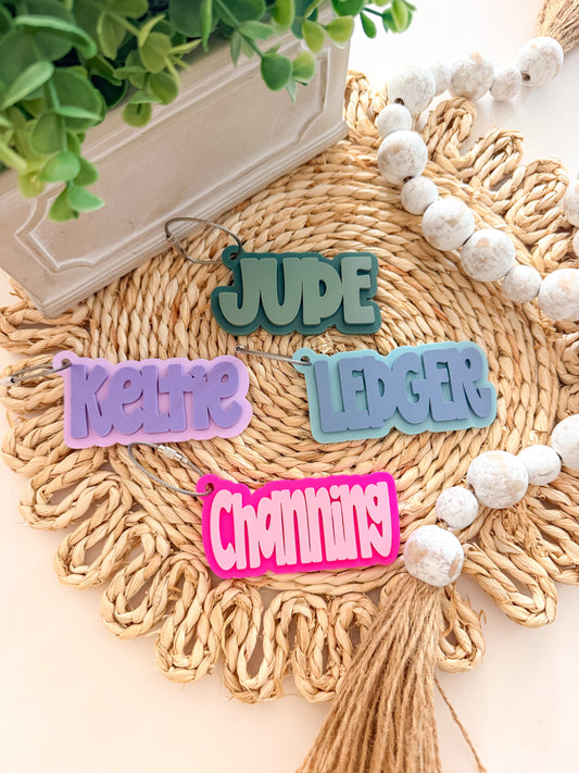 Acrylic Name Keychains