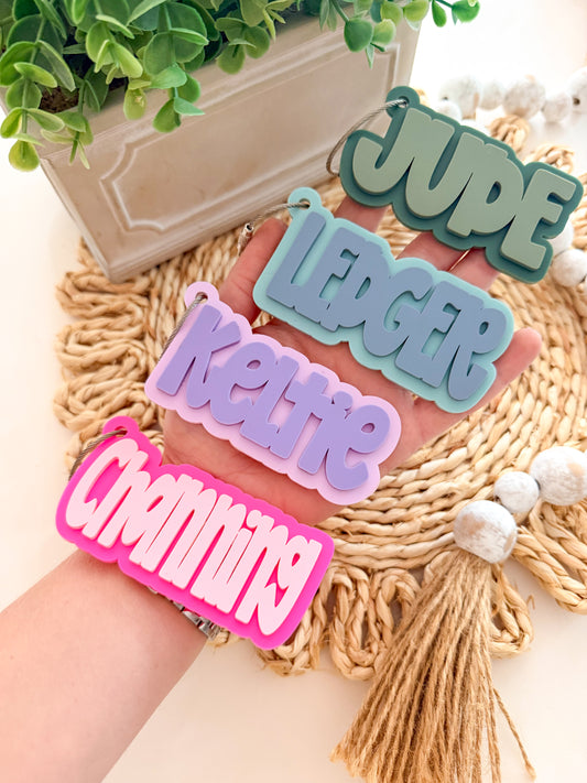Acrylic Name Keychains