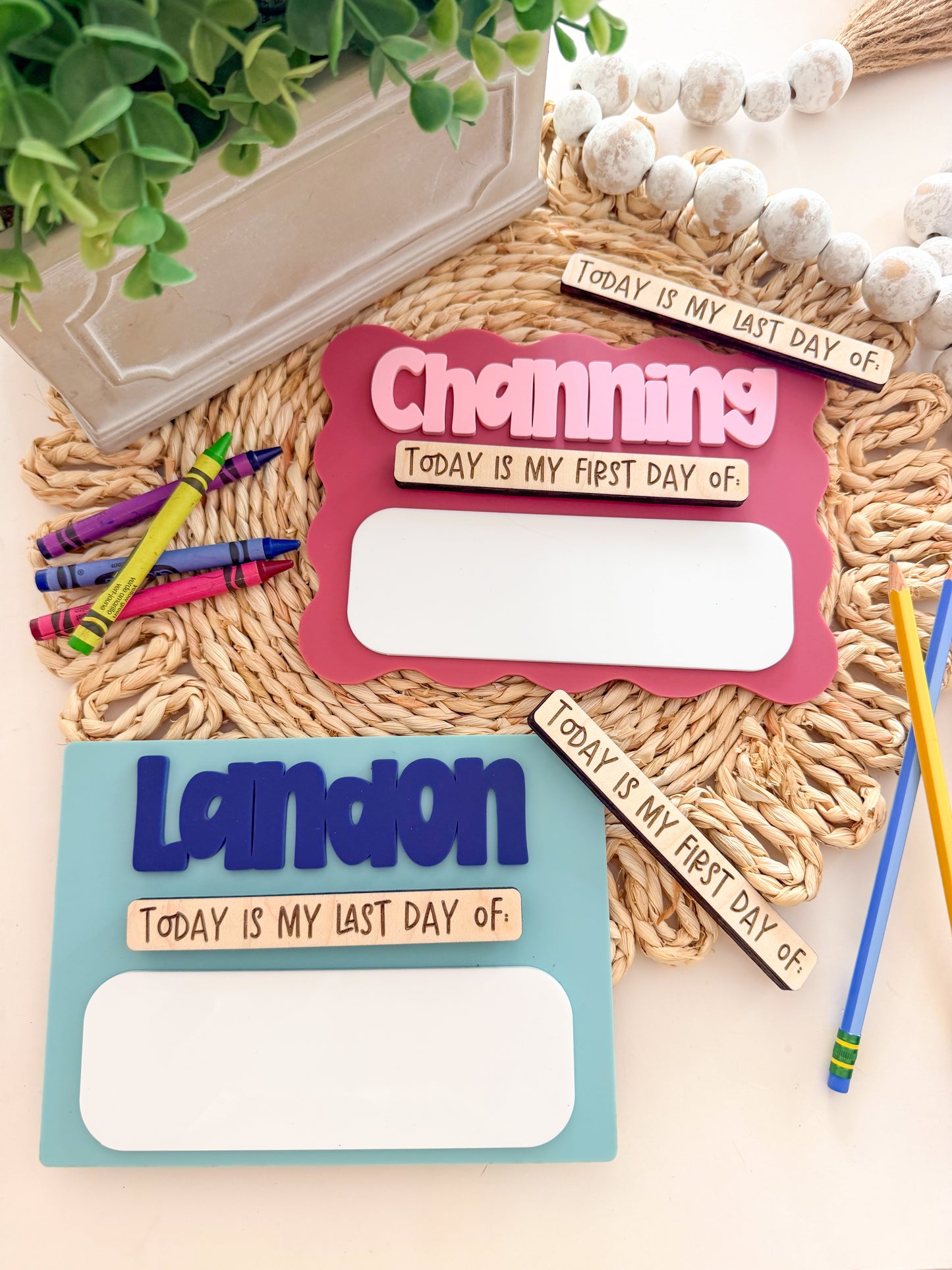 Acrylic Back to School Board