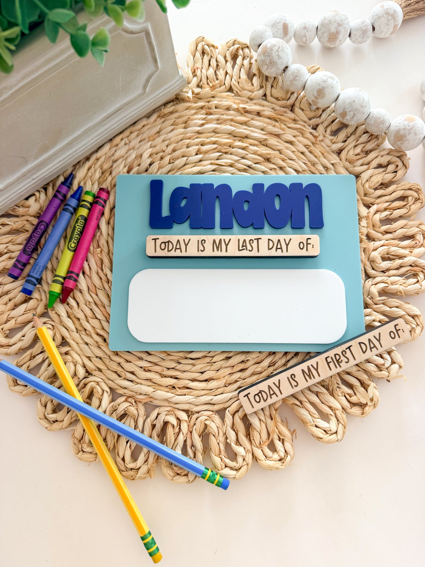 Acrylic Back to School Board