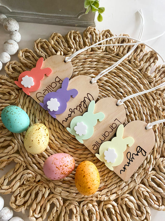 Custom Bunny Easter Tag