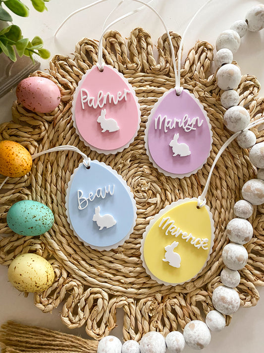 Custom Elegant Scalloped Easter Tags