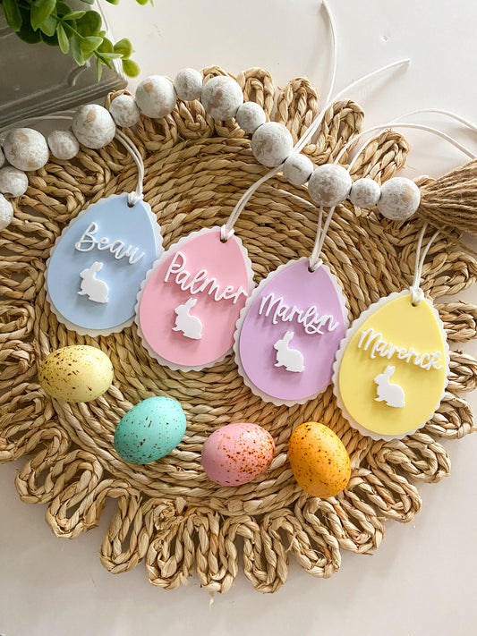Custom Elegant Scalloped Easter Tags