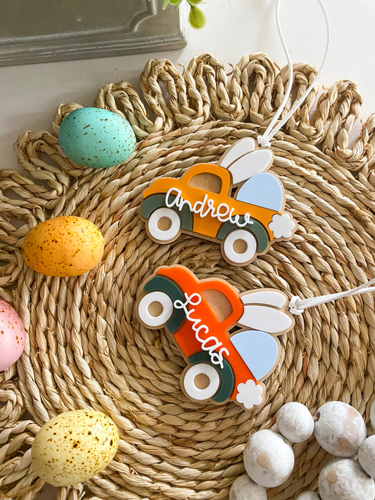 Custom Carrot Truck Easter Tag