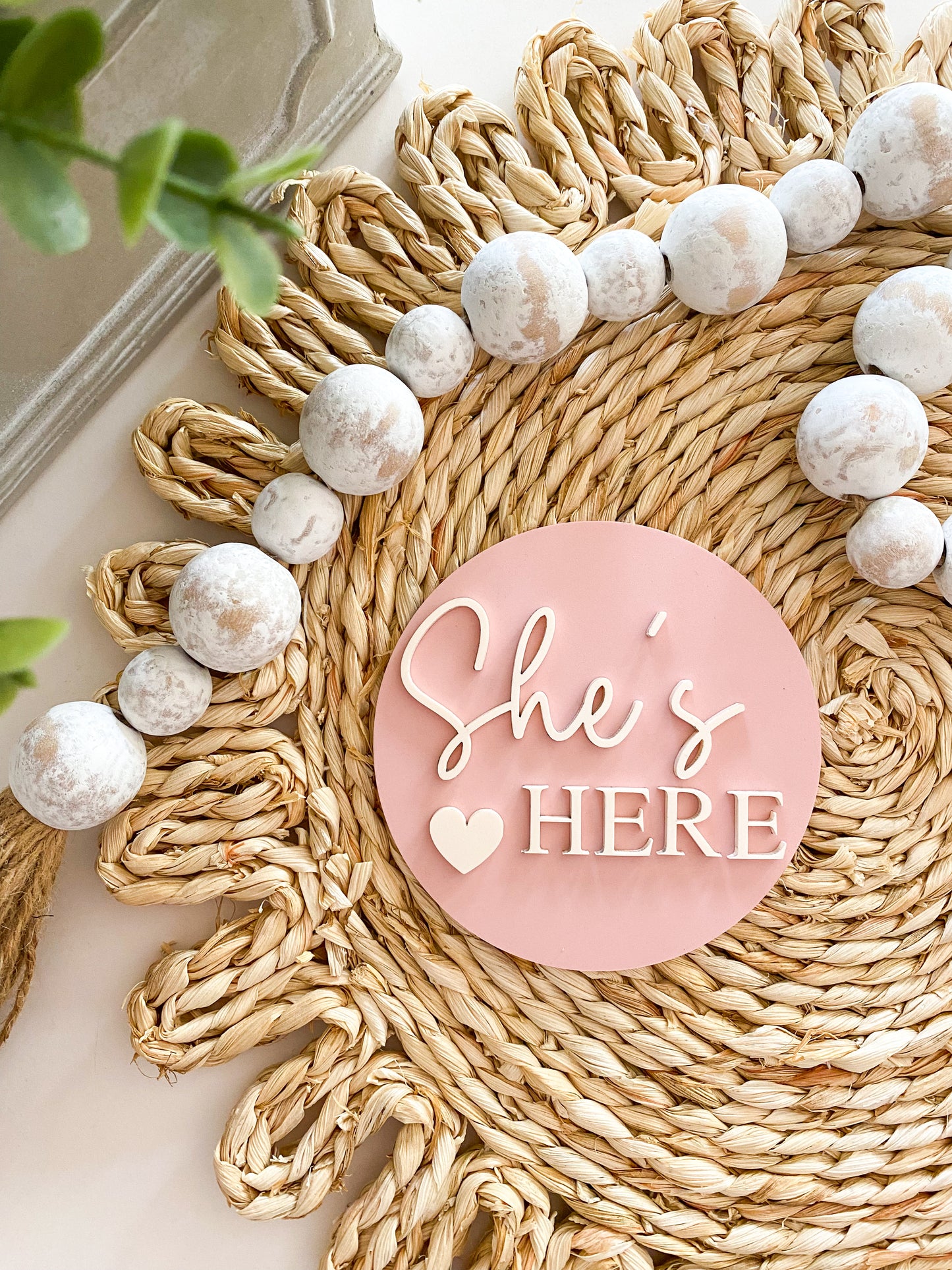 He's Here, She's Here Acrylic Baby Bundle