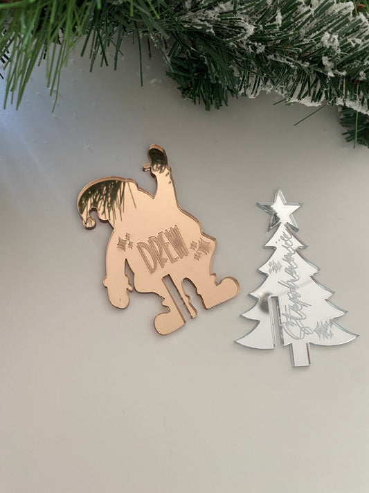 Custom Christmas Drink Tags