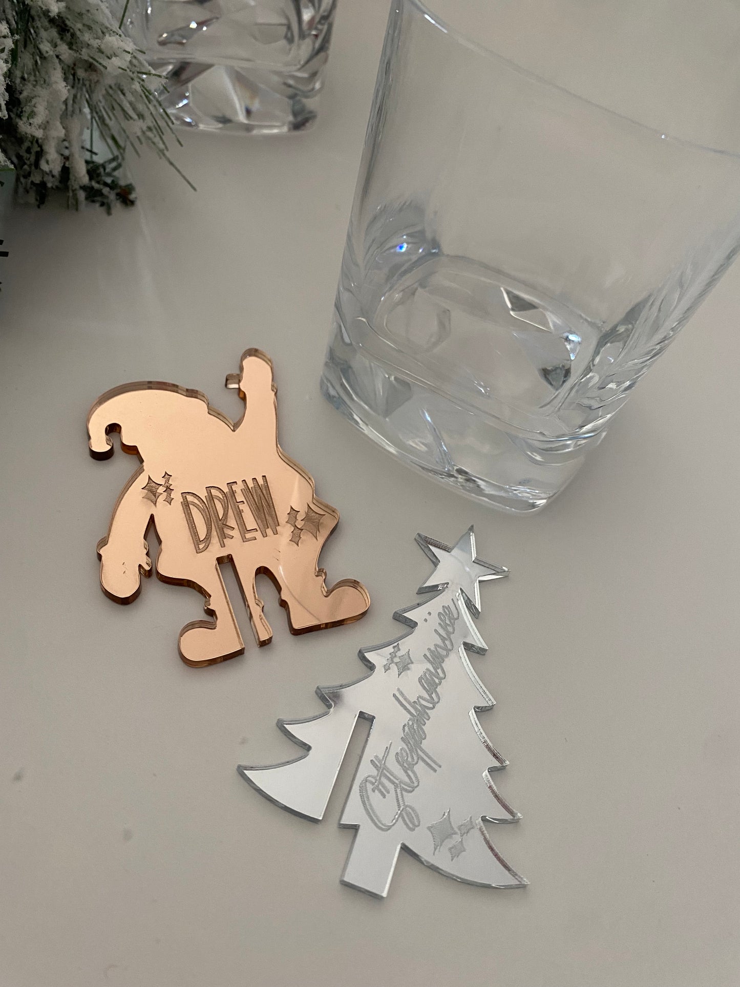 Custom Christmas Drink Tags