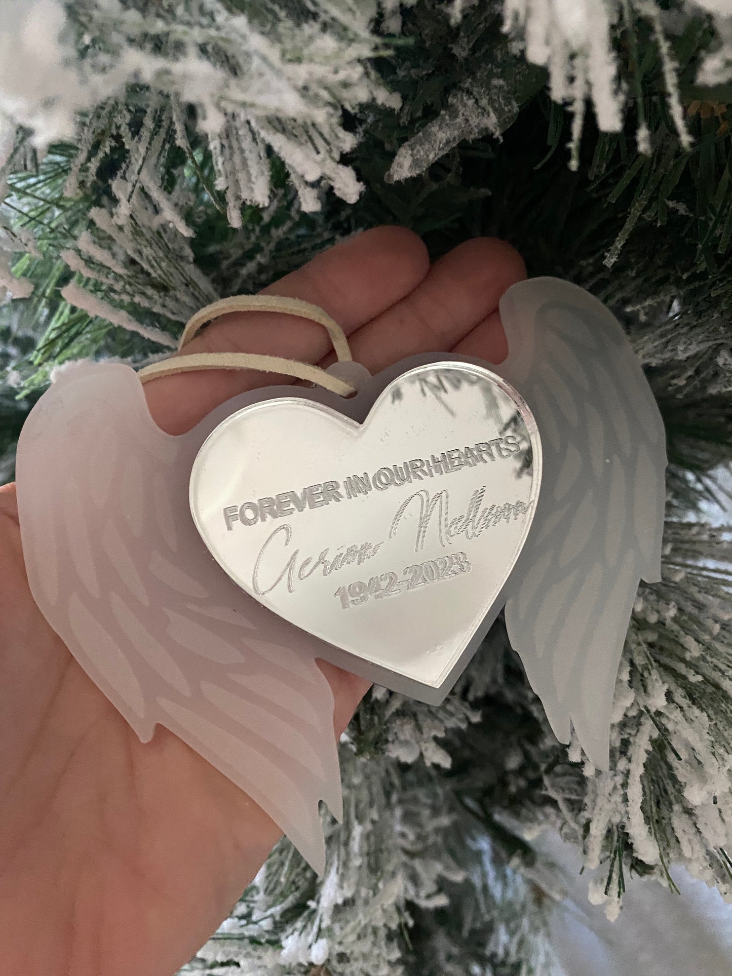 Memorial Angel Wings Ornament