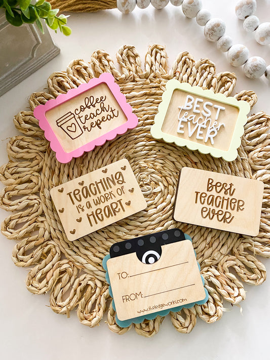 Teacher Gift Card Holders