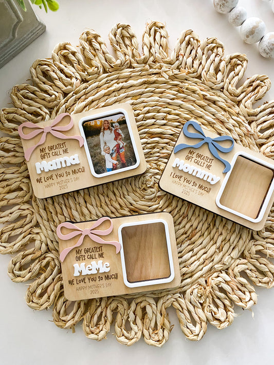 Mother's Day Bow Photo Magnet