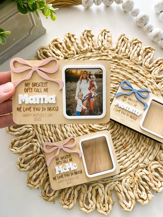 Mother's Day Bow Photo Magnet