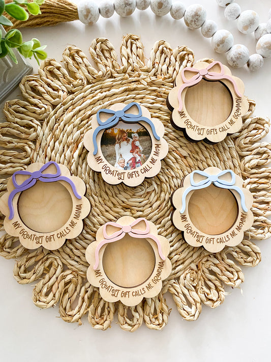 Mother's Day Round Photo Magnet