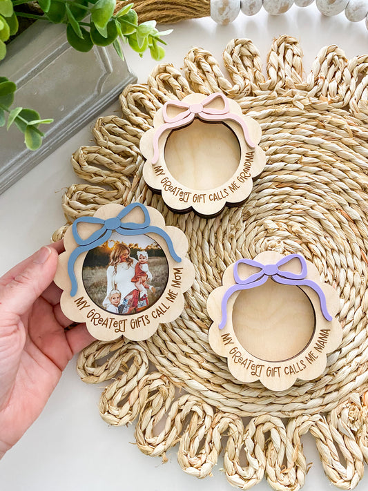 Mother's Day Round Photo Magnet