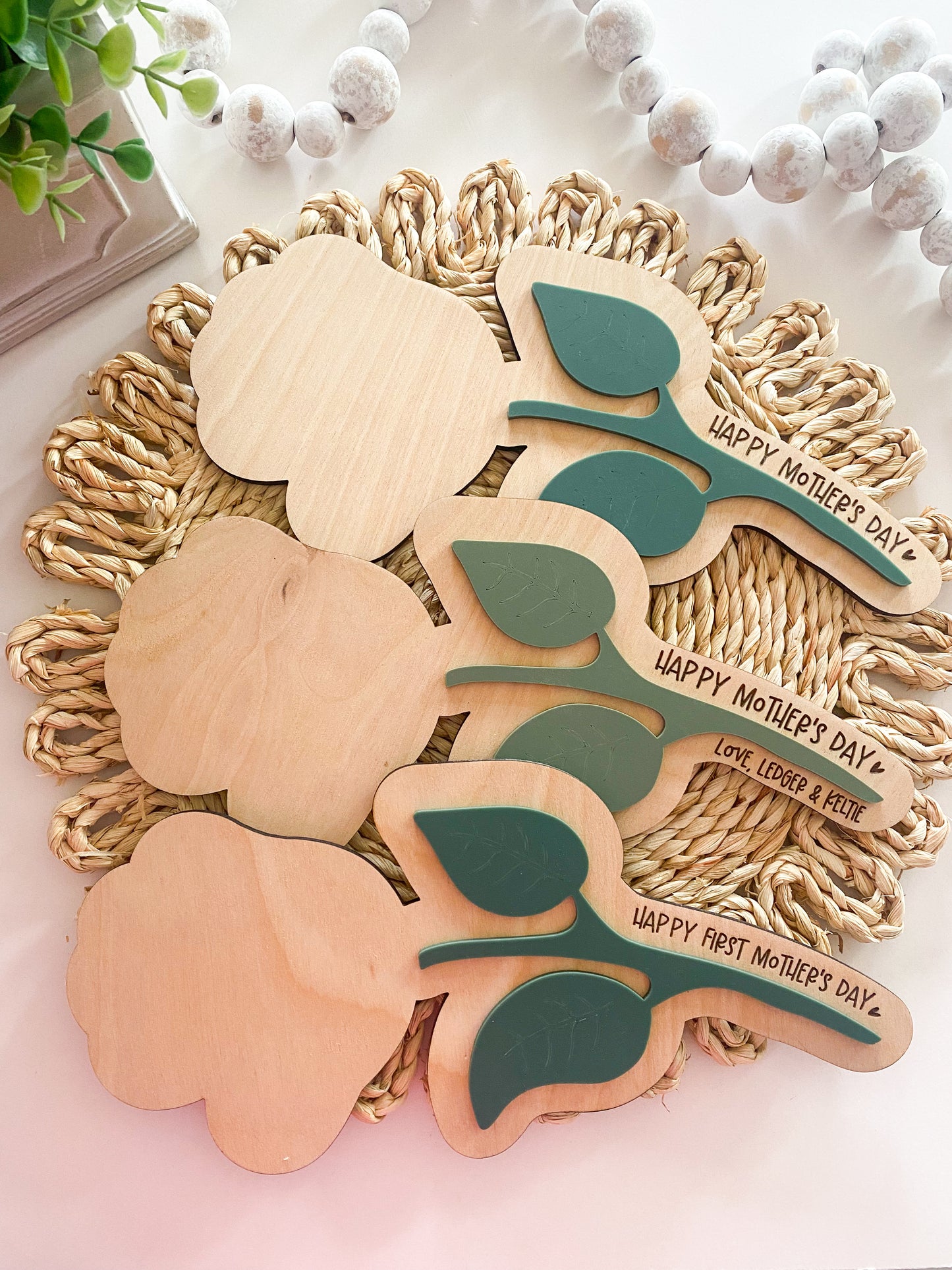DIY Flower Stem Handprint Sign