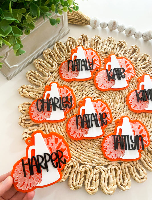 Cheerleading Name Keychains