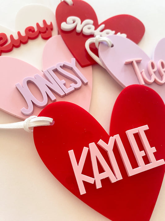 Valentine's Day Tag | Valentines Basket Heart Tag