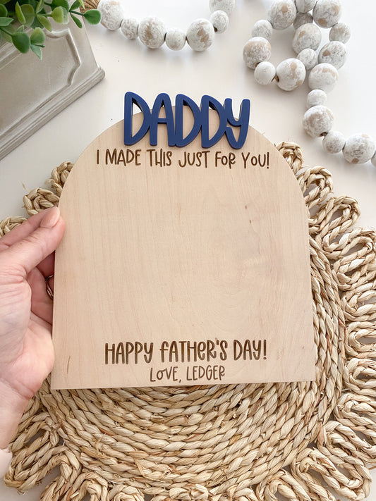 Father's Day Drawing Arch Sign