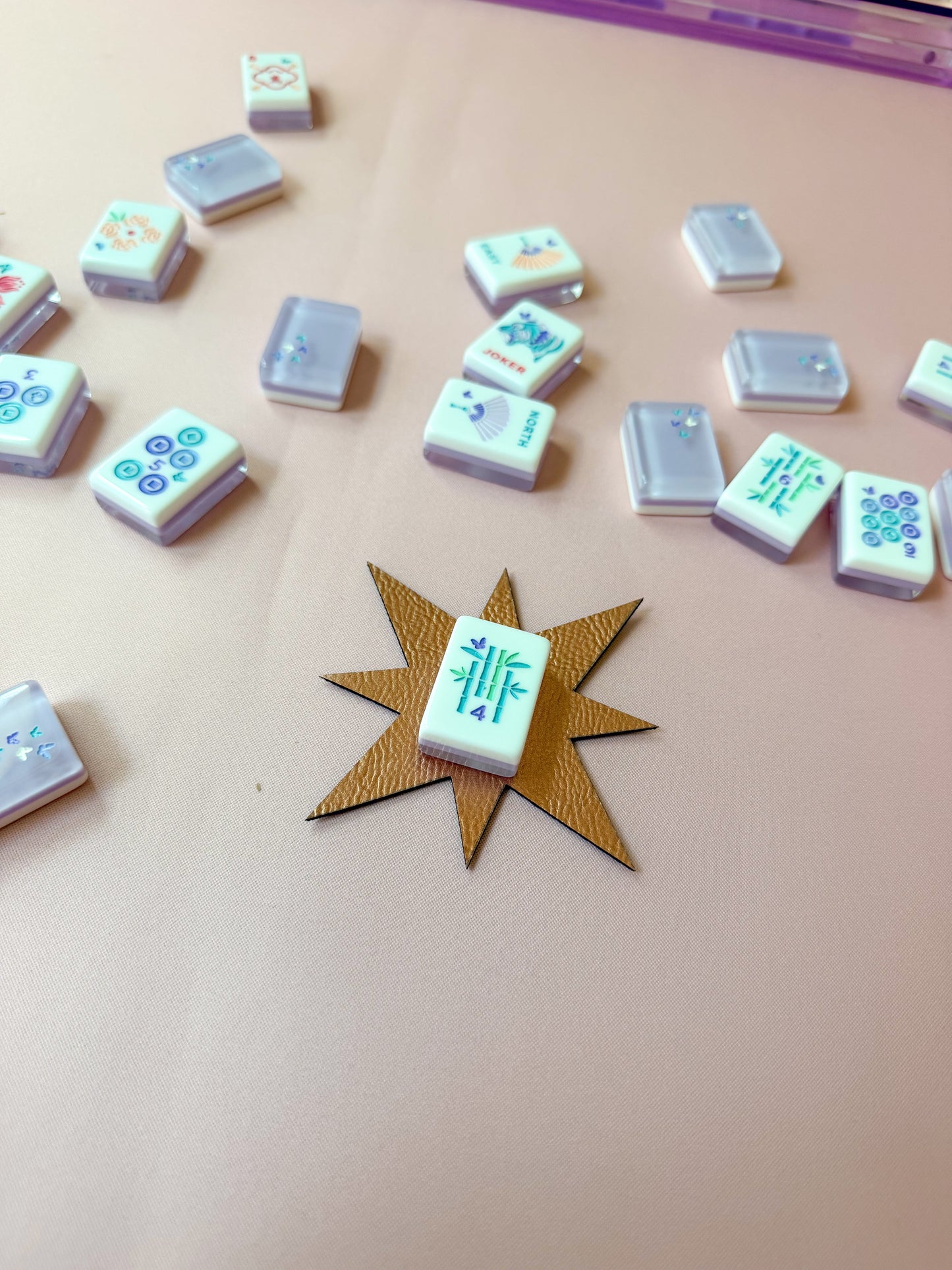 Leather Mahjong Tile Discard Mat