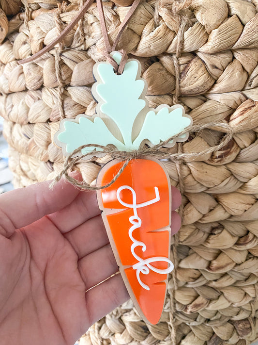 Easter Basket Carrot Tag