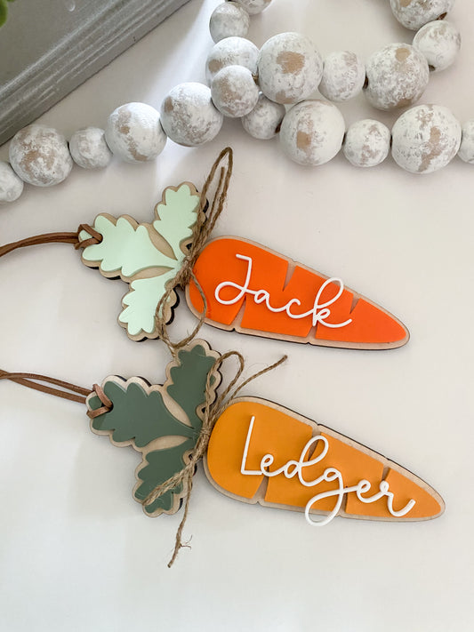 Easter Basket Carrot Tag
