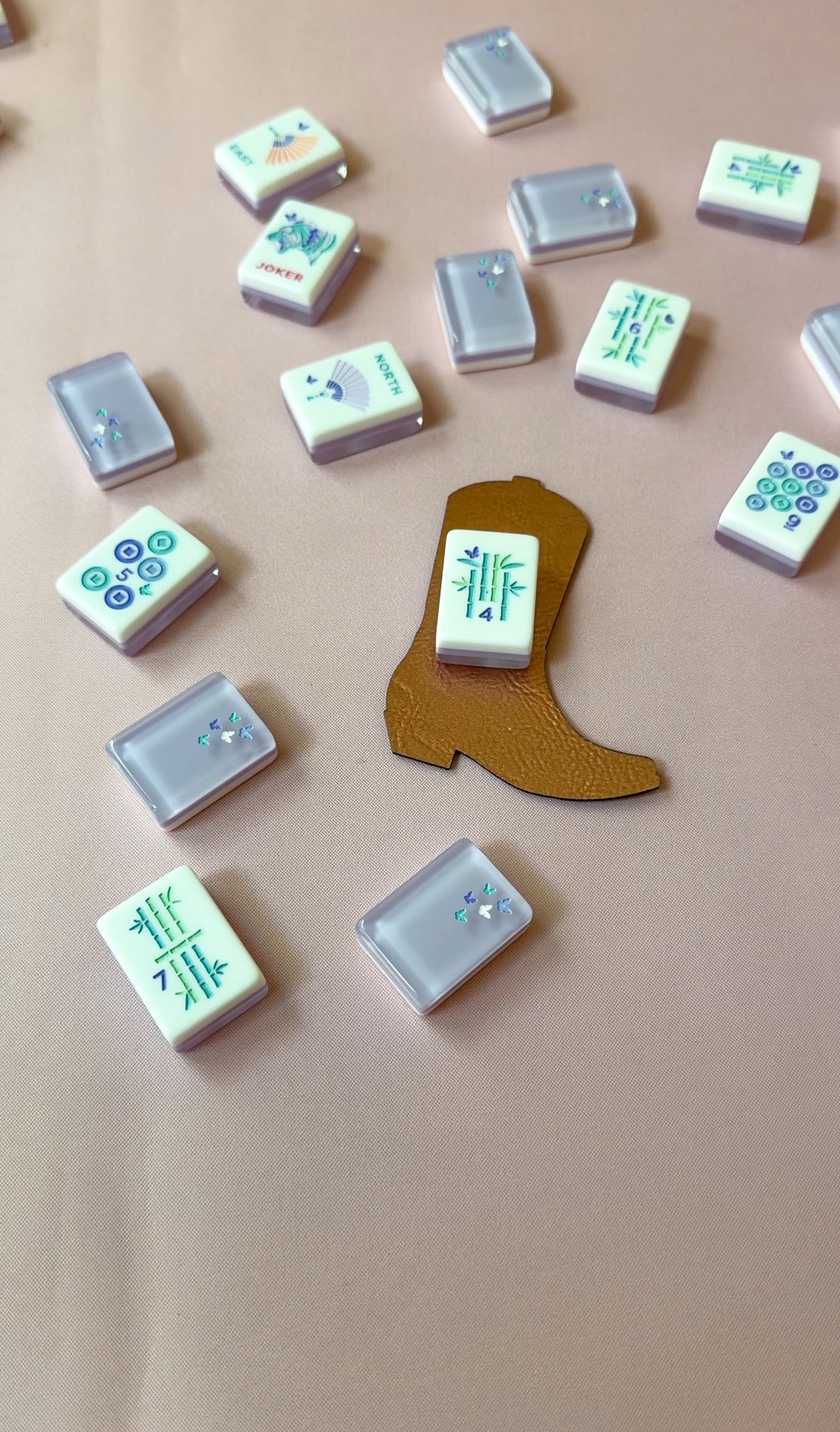 Leather Mahjong Tile Discard Mat