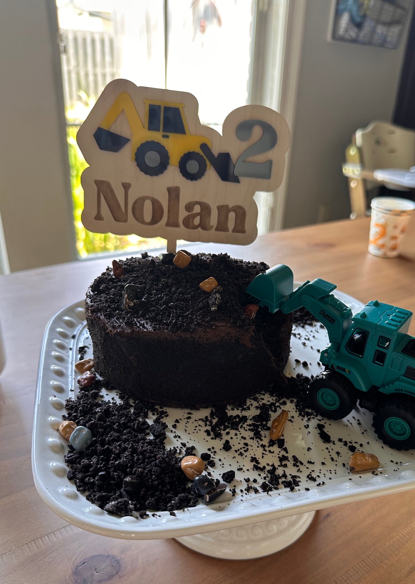 Construction Vehicle Cake Topper