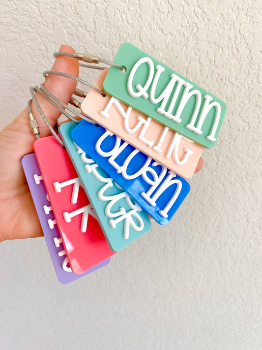Acrylic Name Keychain Rectangle