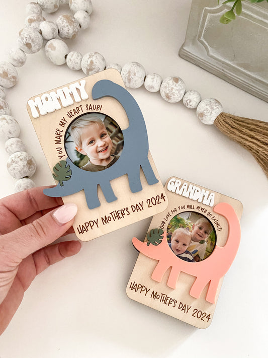 Mother's Day Dino Photo Magnet