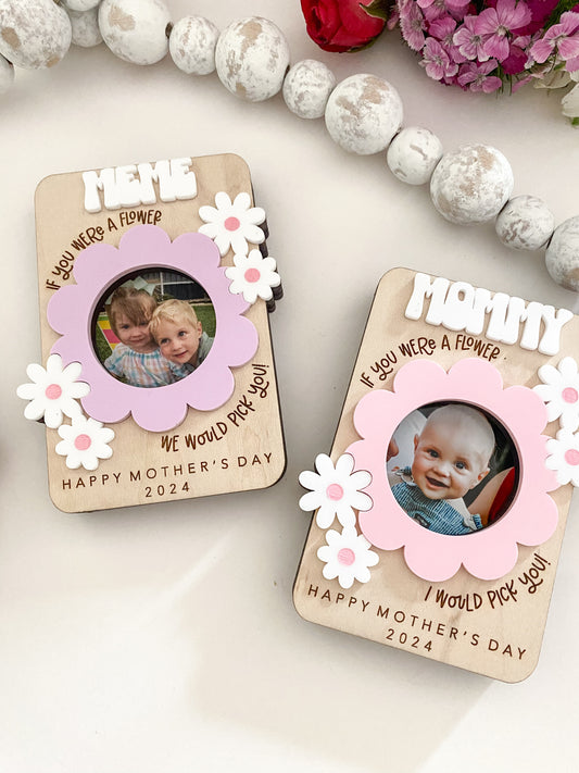 Mother's Day Flower Photo Magnet