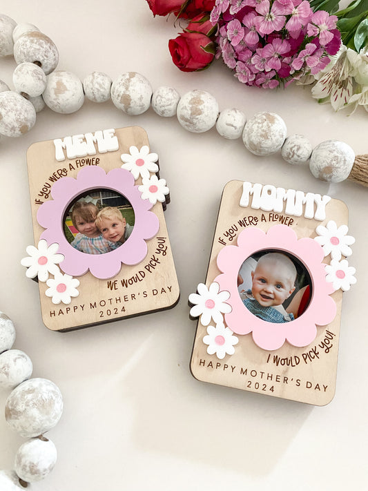 Mother's Day Flower Photo Magnet