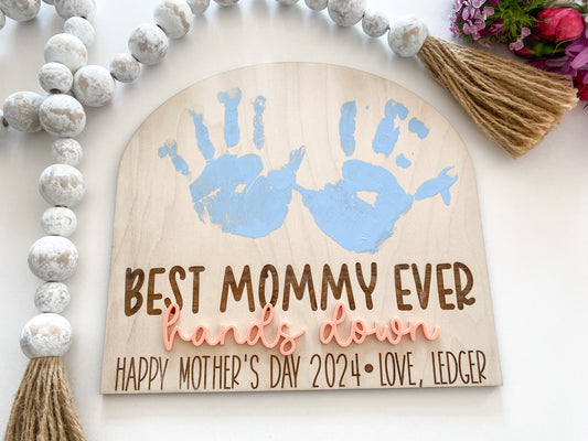 DIY Handprint Mother's Day Sign