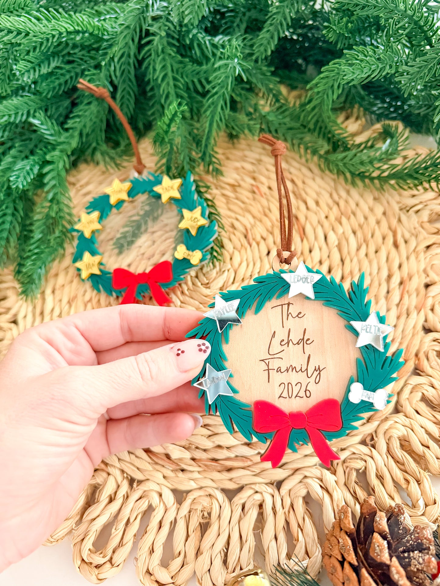 Family Wreath Ornament
