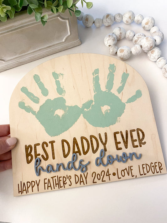 DIY Father's Day Handprint Sign