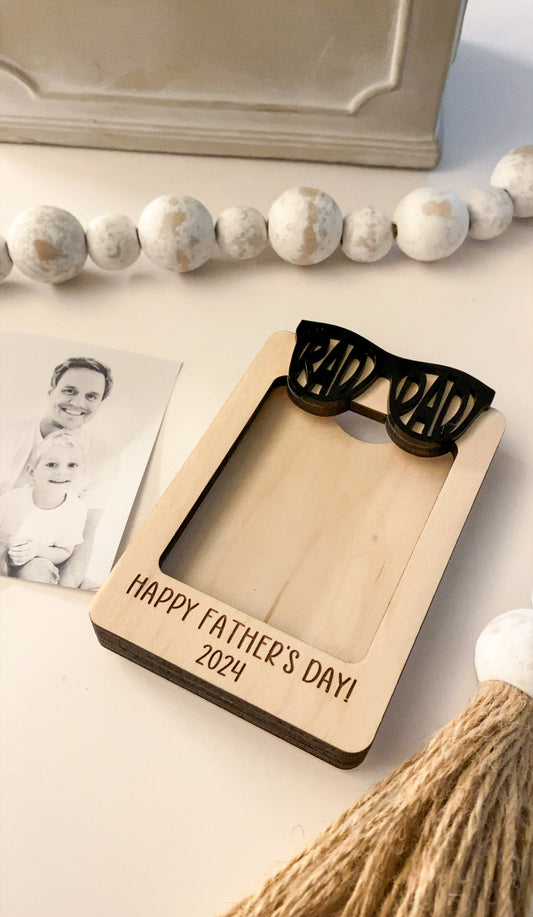 Father's Day RAD DAD Photo Magnet