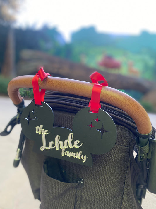 Mouse Ears Stroller Tag
