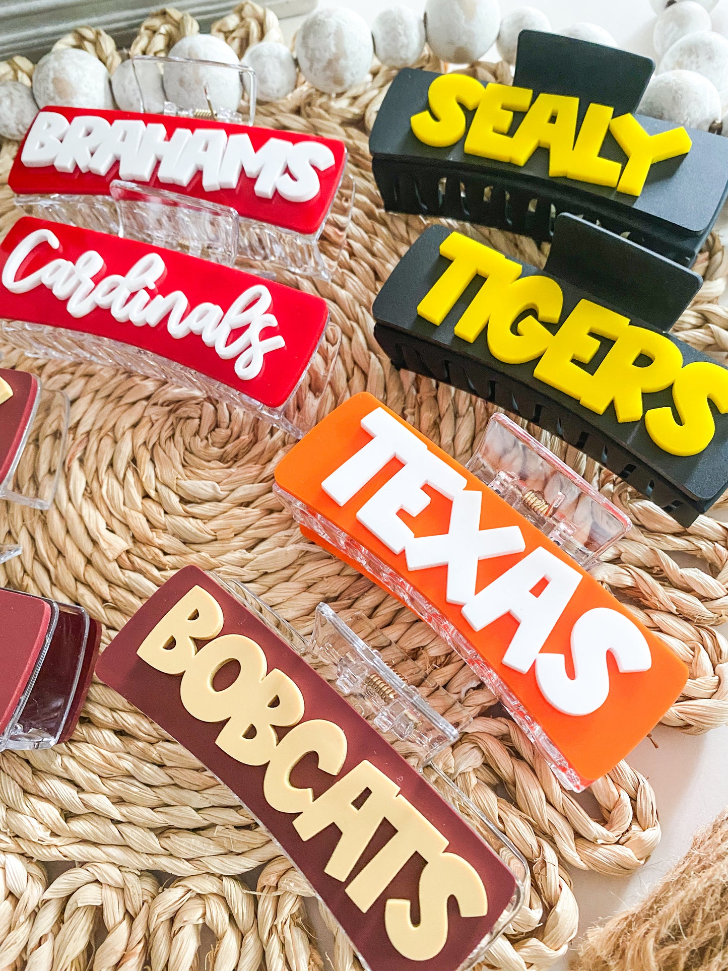 Customized Team Claw Clips