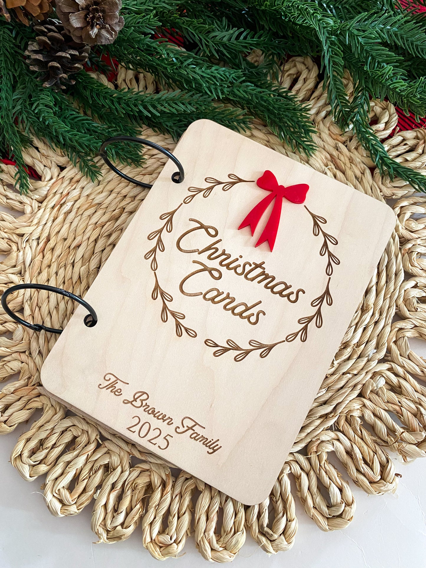 Christmas Card Holder With Acrylic