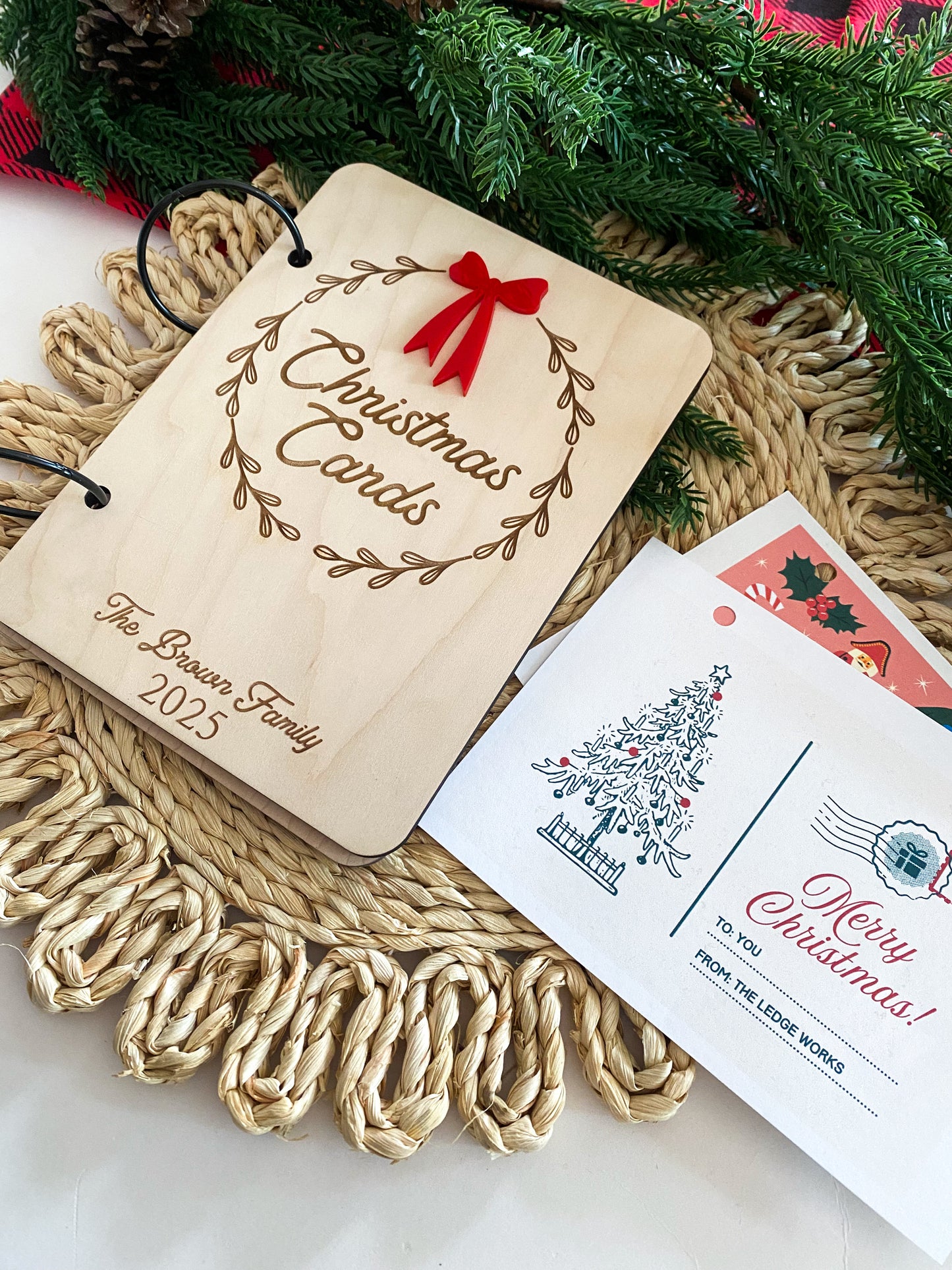 Christmas Card Holder With Acrylic