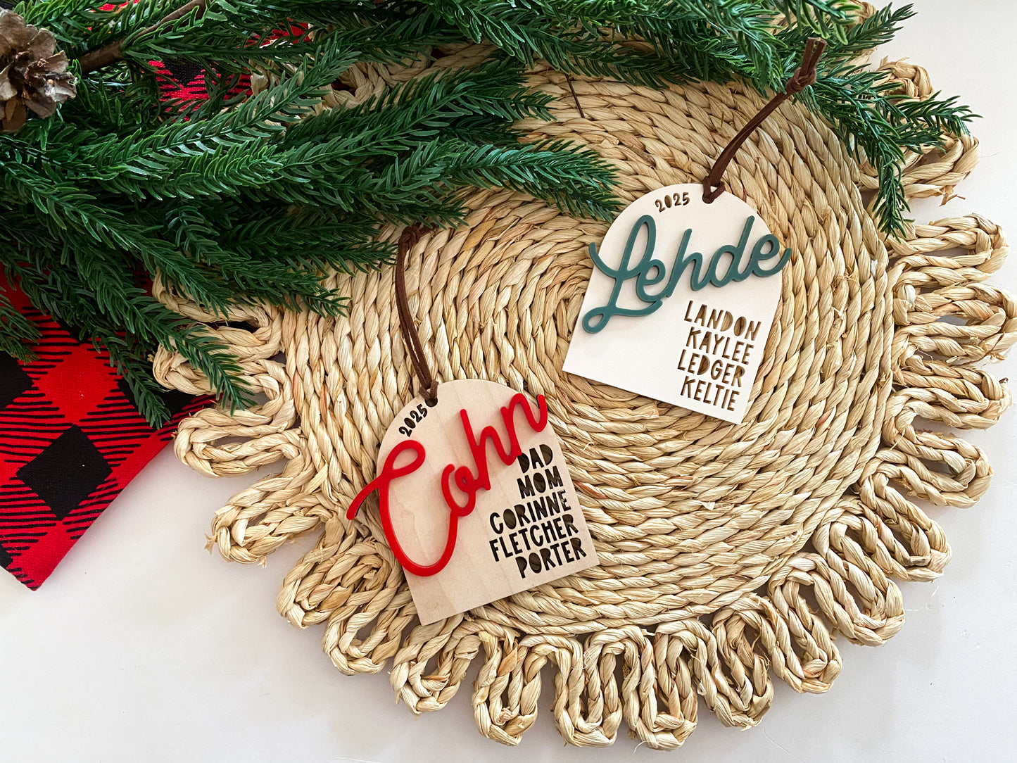 Personalized Family Christmas Ornament