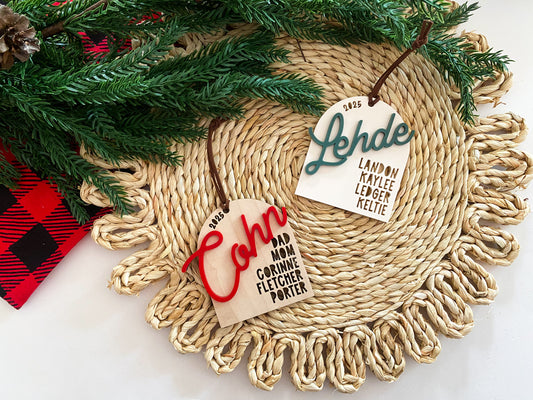 Personalized Family Christmas Ornament